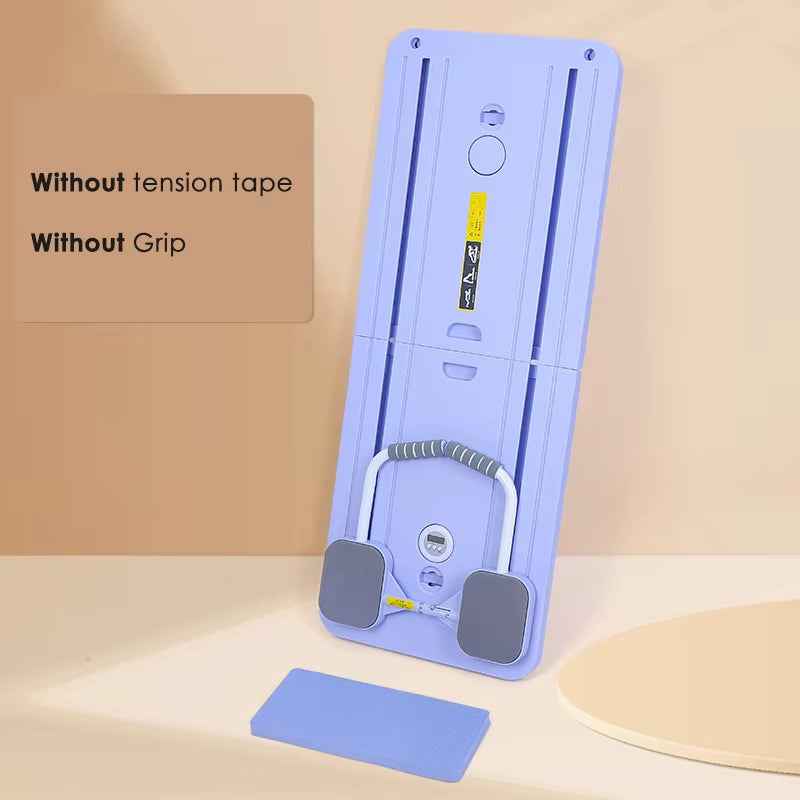 Multifunctional Pilates Board with Resistance Bands & Timer for Full-Body Home Workouts