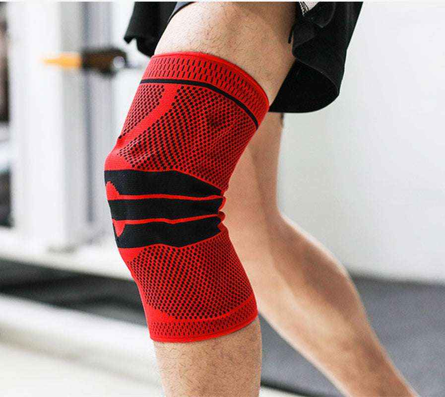 Sports Knee Sleeve Brace for Running & Fitness, Breathable Nylon Knee Support Strap