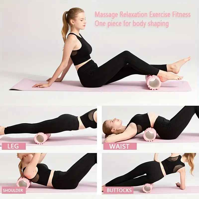 Foam Massage Roller 26x8cm EVA for Muscle Relief & Yoga Balance