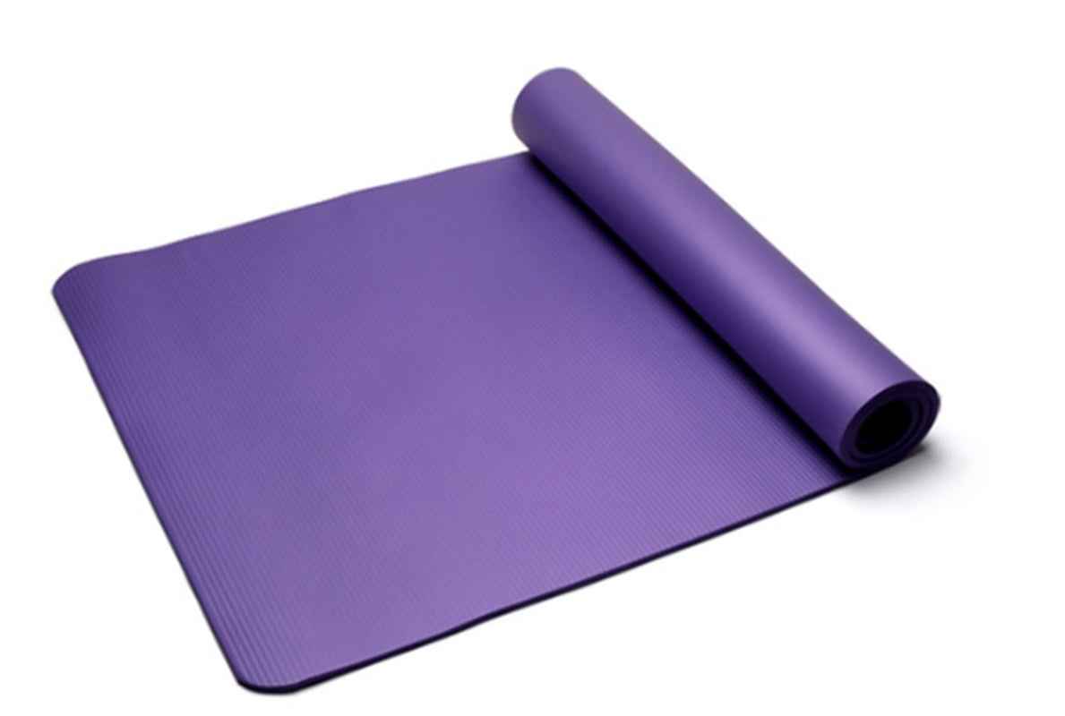 Eco-Friendly NBR Yoga Mat 1cm/1.5cm Thick Non-Slip Comfort