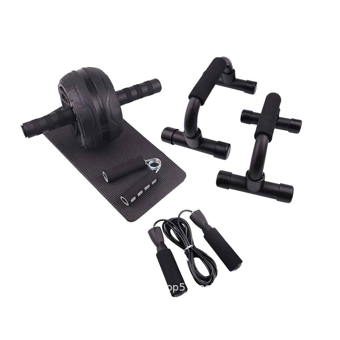 Resistance Bands Push-Up Bar & AB Power Trainer for Full Body Strength
