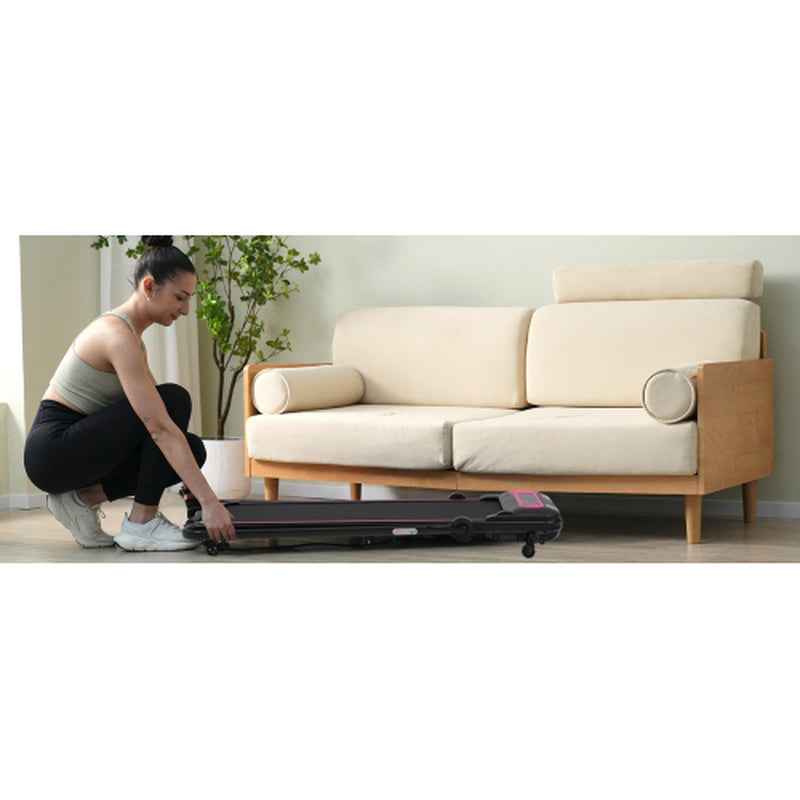 2-in-1 Folding Walking Pad Treadmill with Incline, 2.5HP Quiet Motor, 300 lbs Capacity, Remote & Armrest Control