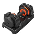 55LB Adjustable Dumbbell Set, 5-in-1 Free Weights for Home Gym, Fast Adjust Handle, Full-Body Workout for Men & Women
