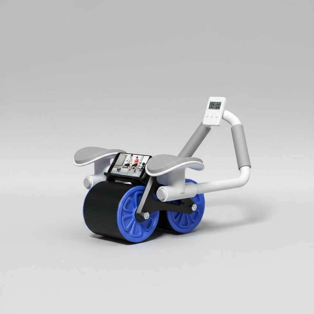 Automatic Rebound AB Roller with Elbow Support for Belly Slimming & Core Workouts