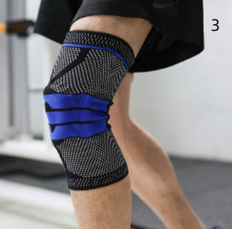 Sports Knee Sleeve Brace for Running & Fitness, Breathable Nylon Knee Support Strap