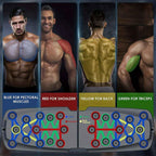 Home Workouts Multifunctional Folding Push-Up Board for Chest, Shoulders & Triceps