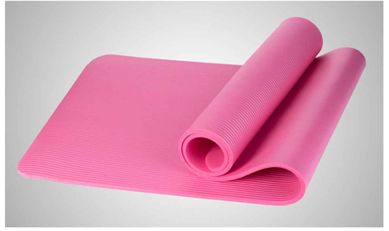 Eco-Friendly NBR Yoga Mat 1cm/1.5cm Thick Non-Slip Comfort
