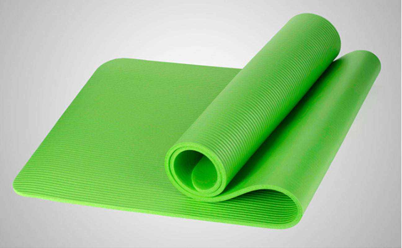 Eco-Friendly NBR Yoga Mat 1cm/1.5cm Thick Non-Slip Comfort