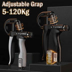Adjustable Hand Grip Strengthener 5-120Kg, Heavy Duty Hand Exerciser for Muscle Recovery & Fitness Training