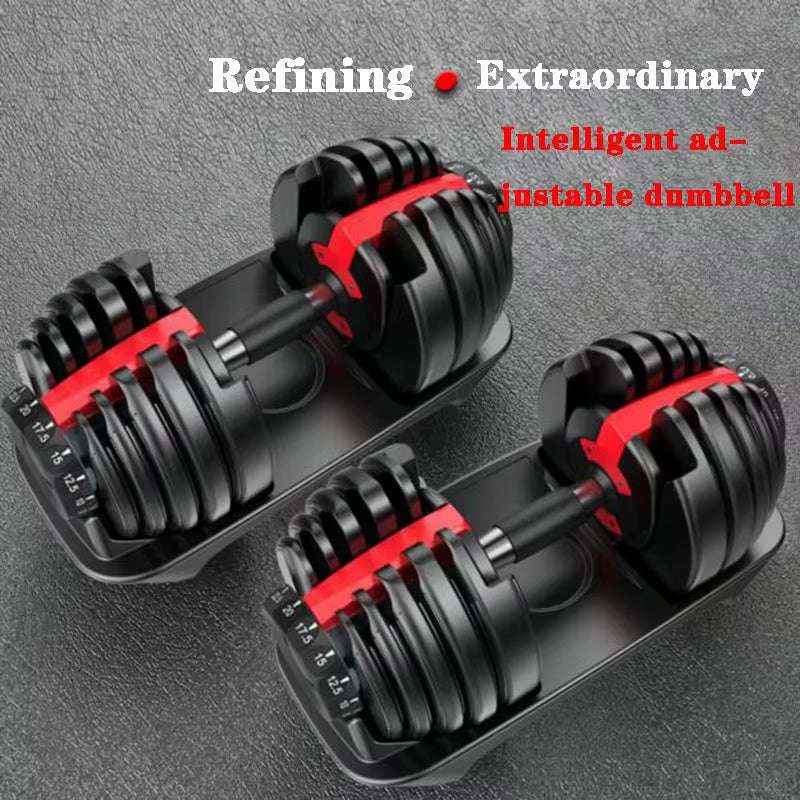 40kg/90lbs Adjustable Dumbbells Set with Quick Dial, Detachable Plates & Anti-Slip Grip