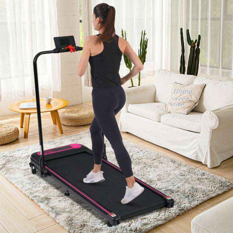 2-in-1 Folding Walking Pad Treadmill with Incline, 2.5HP Quiet Motor, 300 lbs Capacity, Remote & Armrest Control