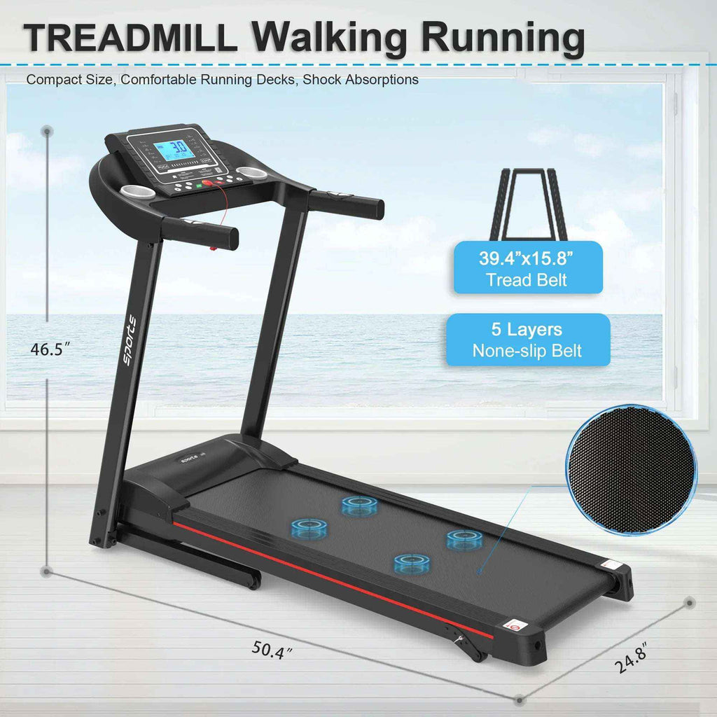 Fitshow App Foldable Treadmill with Incline, 2.5 HP Quiet Motor & Bluetooth for Home Workouts 2026