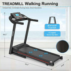 Fitshow App Foldable Treadmill with Incline, 2.5 HP Quiet Motor & Bluetooth for Home Workouts 2026
