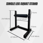 Adjustable Single Leg Squat Roller, Bulgarian Split Squat Stand for Home Gym Leg Strength Training