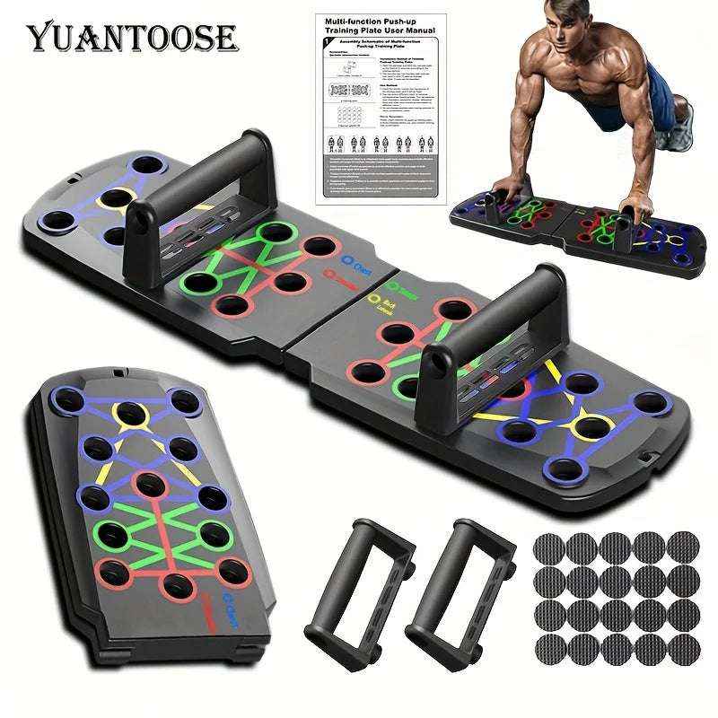 Home Workouts Multifunctional Folding Push-Up Board for Chest, Shoulders & Triceps
