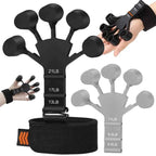 Finger Strengthener for Guitar - 6 Resistance Levels Finger Gripper for Rehab Training