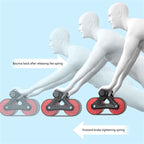 Double Wheel Ab Roller for Home Gym - Automatic Rebound Abdominal Workout Trainer for Men & Women