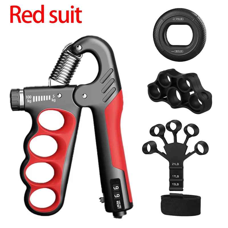 Adjustable Hand Grip Strengthener 5-100Kg with Smart Counter & Non-Slip Design
