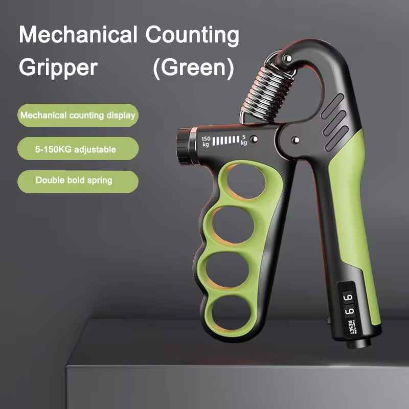 Adjustable Hand Grip Strengthener 5-100Kg with Smart Counter & Non-Slip Design