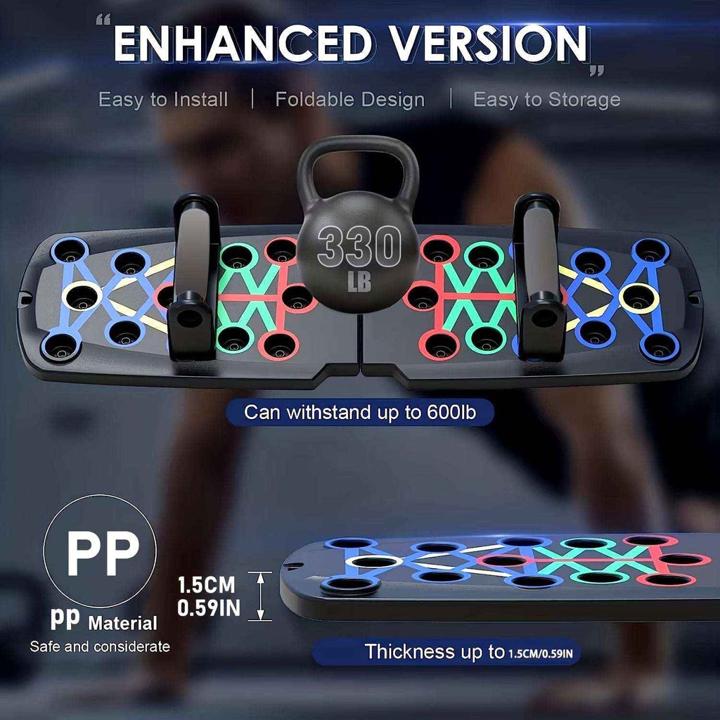 Home Workouts Multifunctional Folding Push-Up Board for Chest, Shoulders & Triceps