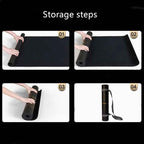 Non-Slip Natural Rubber Yoga Mat for Beginners & Pros