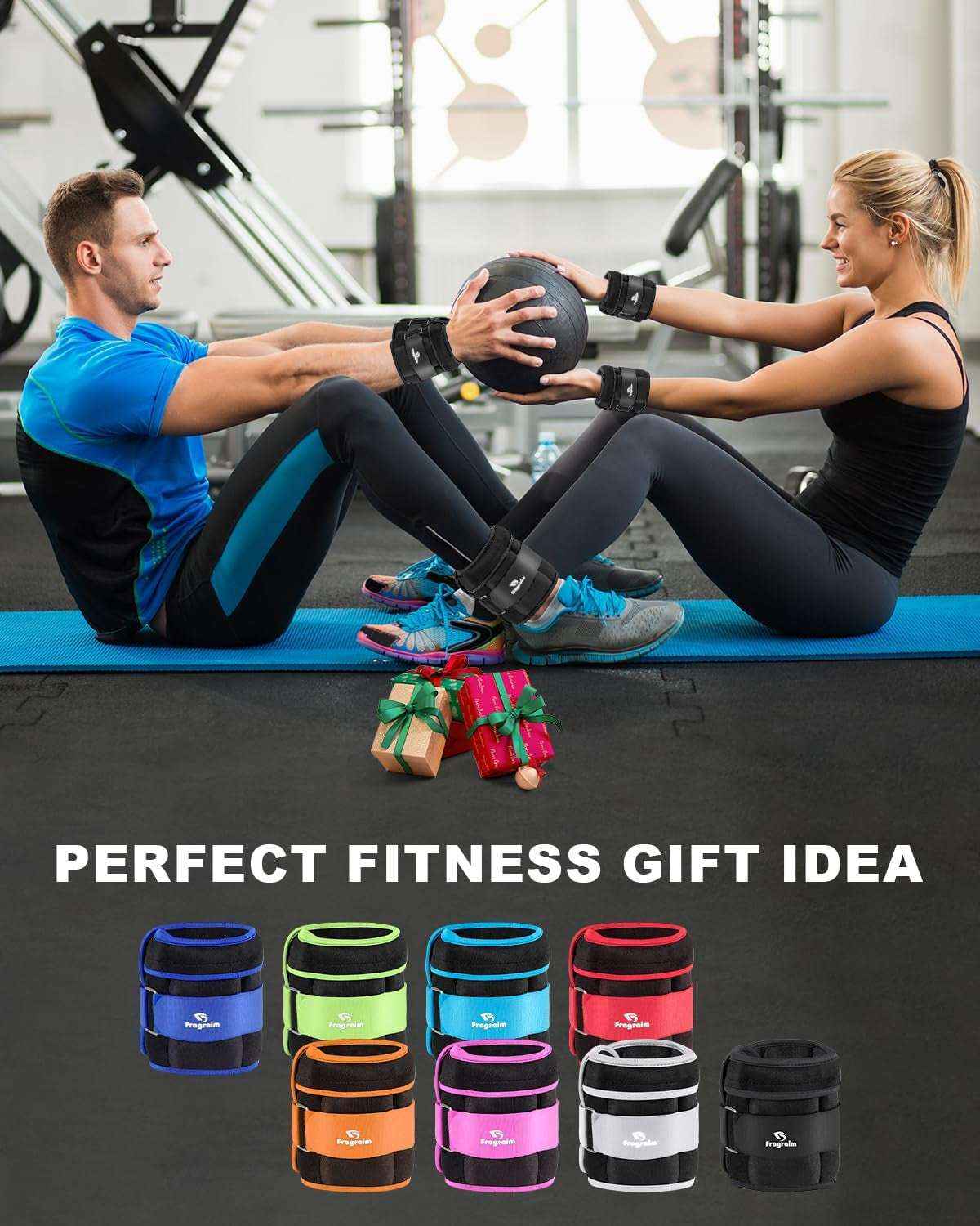 Adjustable Ankle Weights Pair 1-20 LBS Removable for Jogging & Strength Training