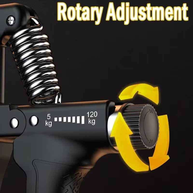Adjustable Hand Grip Strengthener 5-120Kg, Heavy Duty Hand Exerciser for Muscle Recovery & Fitness Training