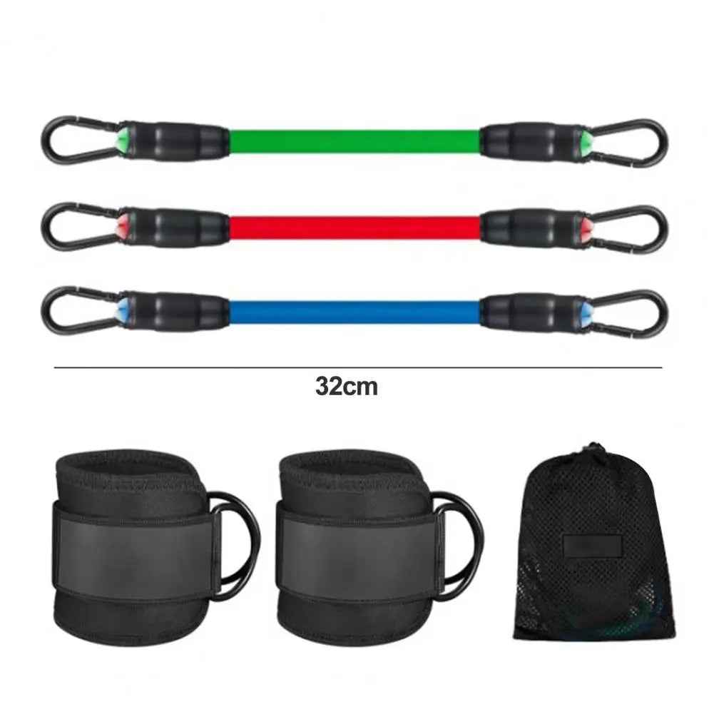 Adjustable Ankle Resistance Bands Set with 3 Levels for Leg Strength Training