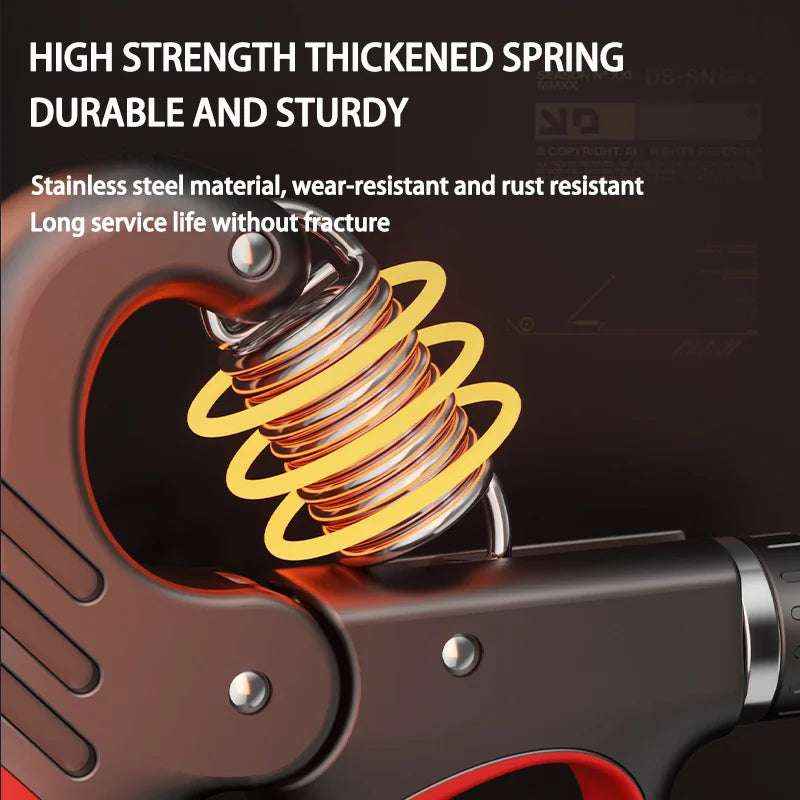 Adjustable Hand Grip Strengthener 5-100Kg with Smart Counter & Non-Slip Design
