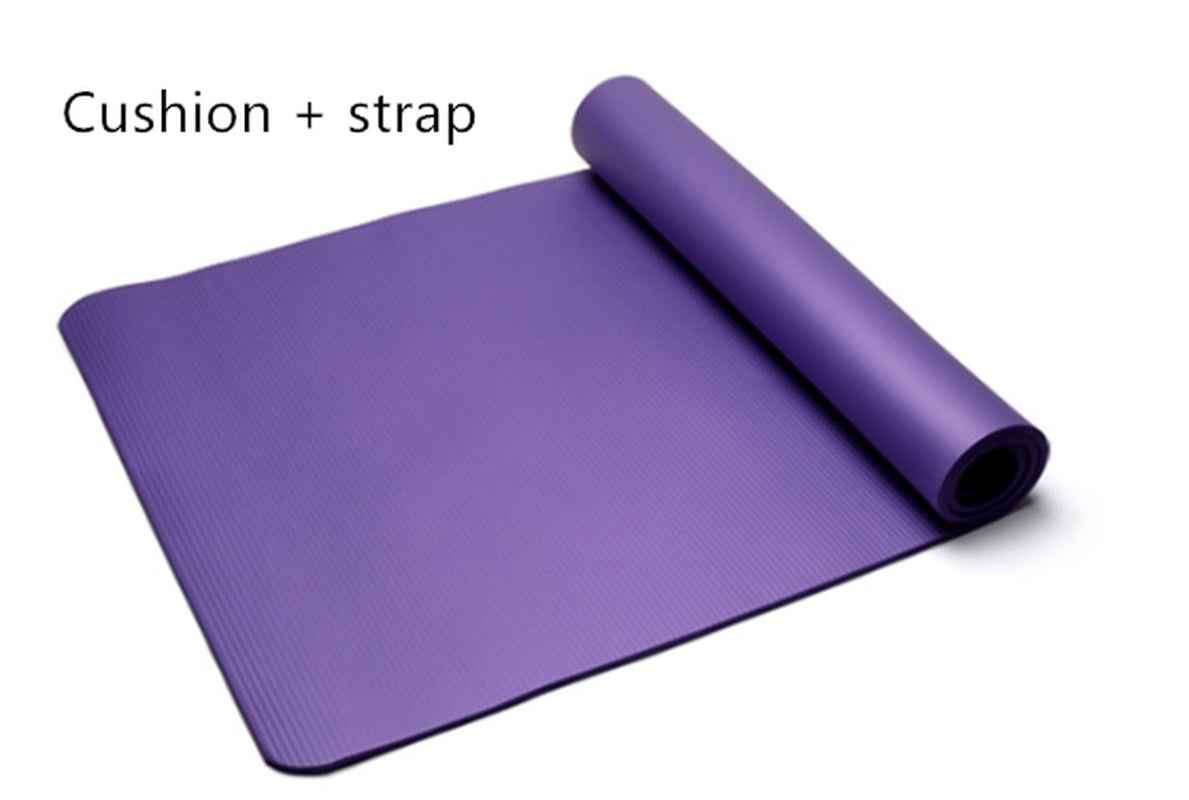 Eco-Friendly NBR Yoga Mat 1cm/1.5cm Thick Non-Slip Comfort