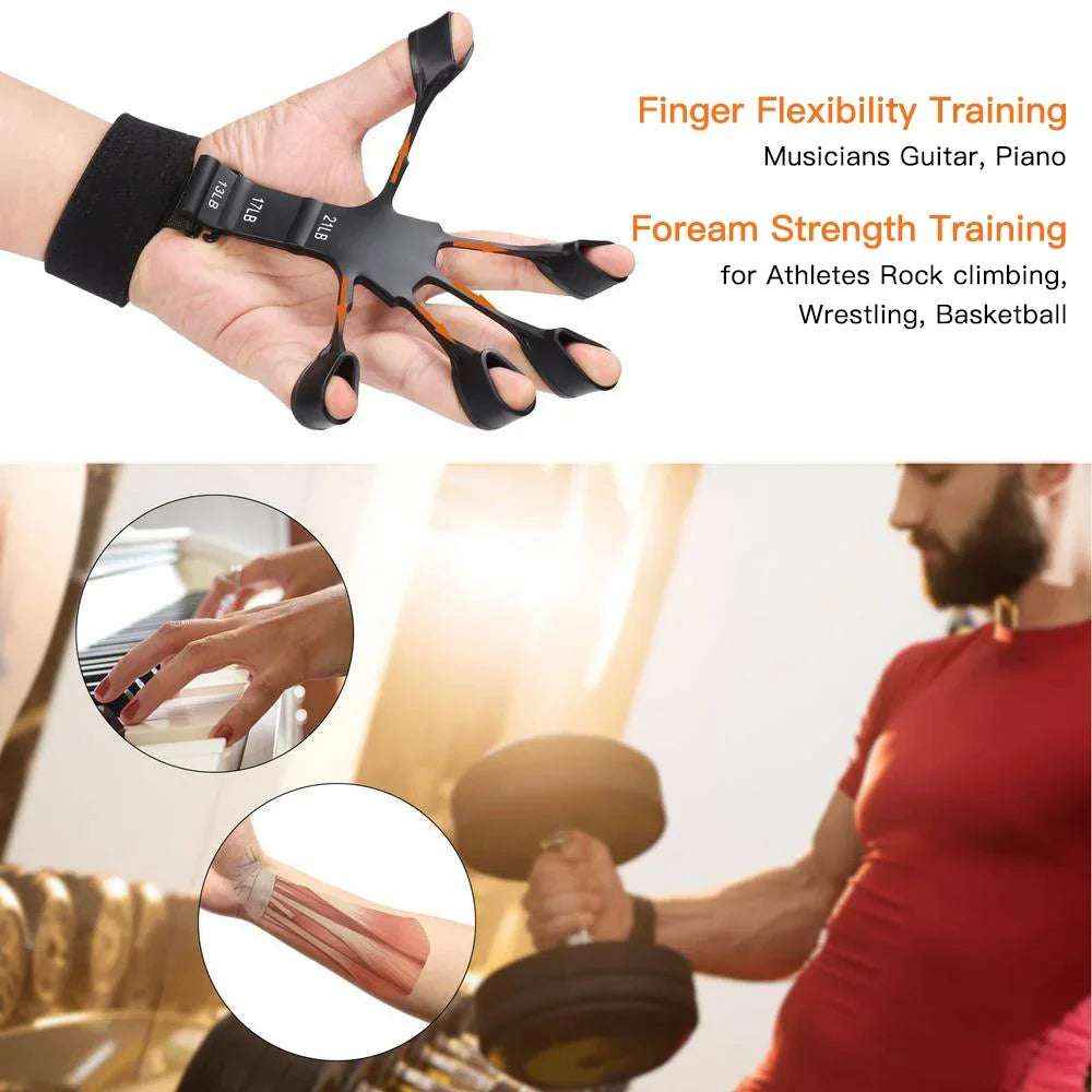 5-120Kg Adjustable Hand Grip Strengthener, Finger & Forearm Trainer for Fitness & Rehabilitation