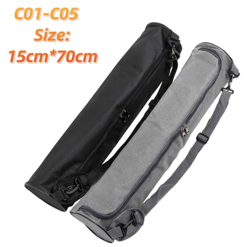 Waterproof Printed Yoga Mat Bag for Men & Women, Fitness Sports Backpack for 61-66cm Mats