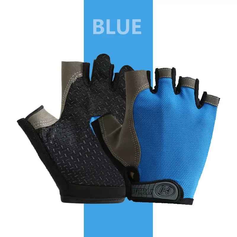 Half Finger Gym Gloves Anti-Slip with Gel Pad for Cycling & Fitness, Men & Women