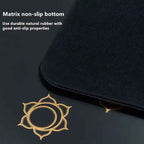 Non-Slip Natural Rubber Yoga Mat for Beginners & Pros