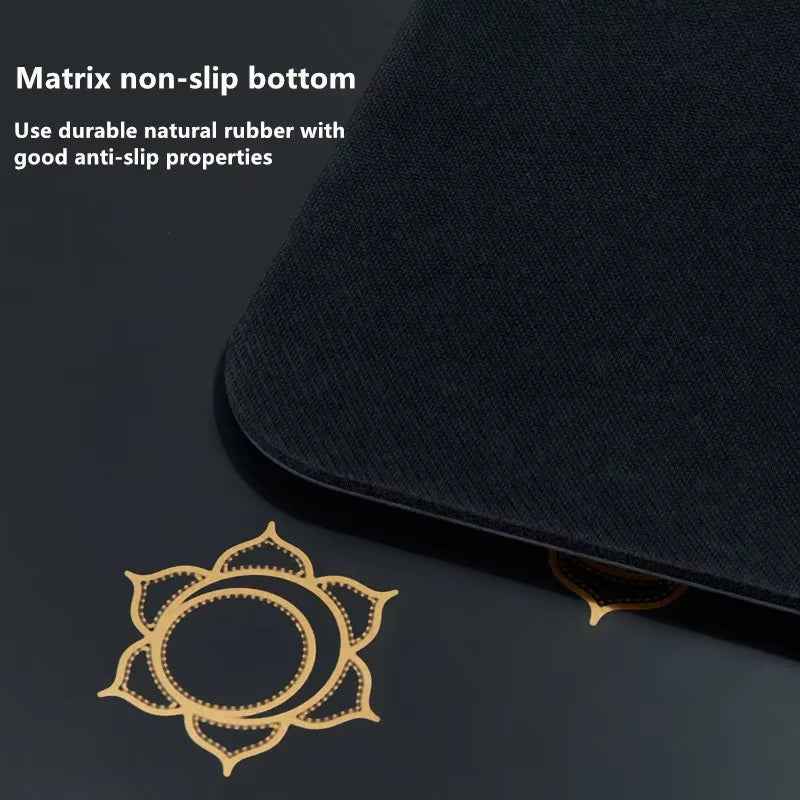 Non-Slip Natural Rubber Yoga Mat for Beginners & Pros