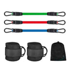 Adjustable Ankle Resistance Bands Set with 3 Levels for Leg Strength Training