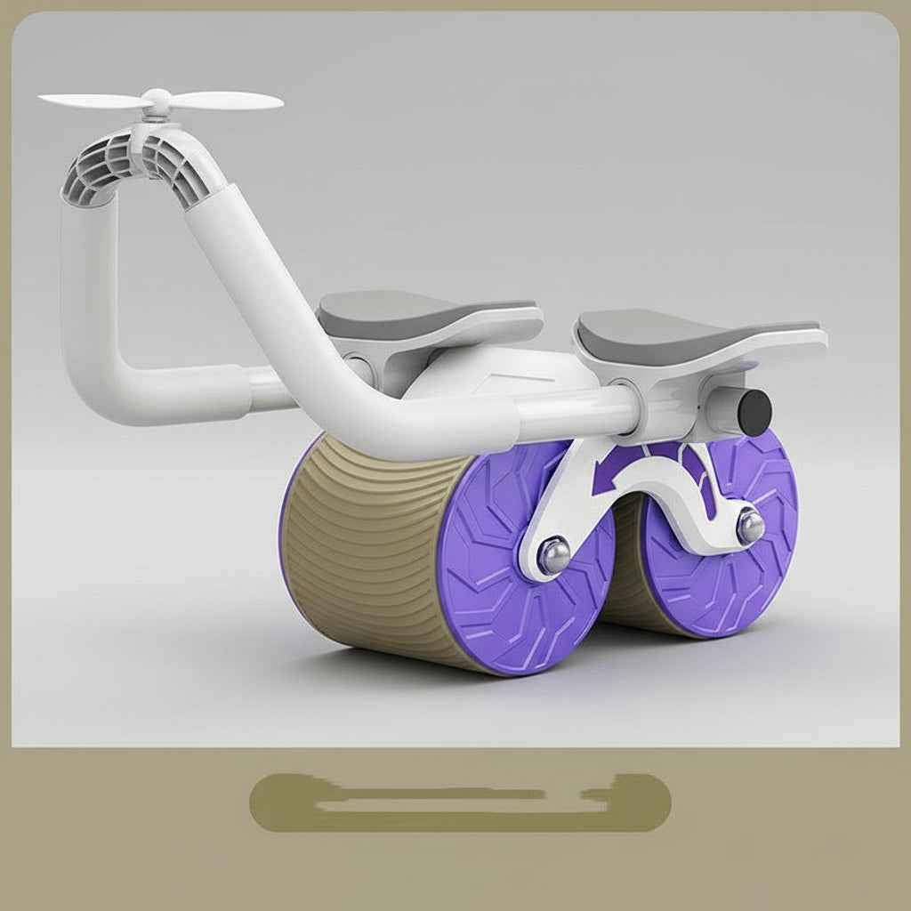 Automatic Rebound AB Roller with Elbow Support for Belly Slimming & Core Workouts