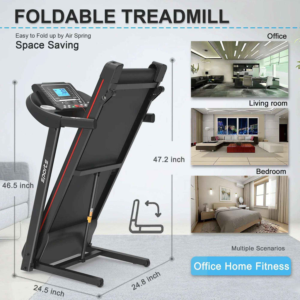 Fitshow App Foldable Treadmill with Incline, 2.5 HP Quiet Motor & Bluetooth for Home Workouts 2026