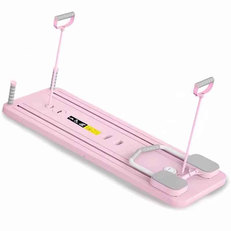 Multifunctional Pilates Board with Resistance Bands & Timer for Full-Body Home Workouts