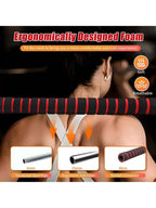 44LBS Adjustable Dumbbell & Barbell Weight Set for Home Gym, Non-Rolling Hexagonal Plates, Anti-Slip Grip