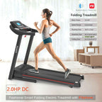 Fitshow App Foldable Treadmill with Incline, 2.5 HP Quiet Motor & Bluetooth for Home Workouts 2026