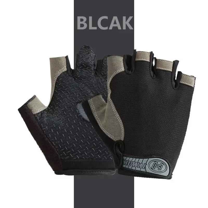 Half Finger Gym Gloves Anti-Slip with Gel Pad for Cycling & Fitness, Men & Women