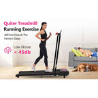 2-in-1 Folding Walking Pad Treadmill with Incline, 2.5HP Quiet Motor, 300 lbs Capacity, Remote & Armrest Control