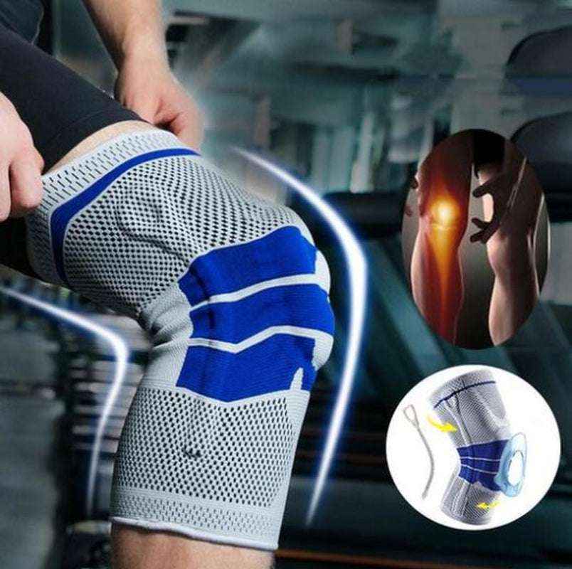 Sports Knee Sleeve Brace for Running & Fitness, Breathable Nylon Knee Support Strap