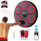 Smart Bluetooth Music Boxing Machine Wall-Mounted Trainer with LED Lights & Punch Counter