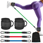 Adjustable Ankle Resistance Bands Set with 3 Levels for Leg Strength Training