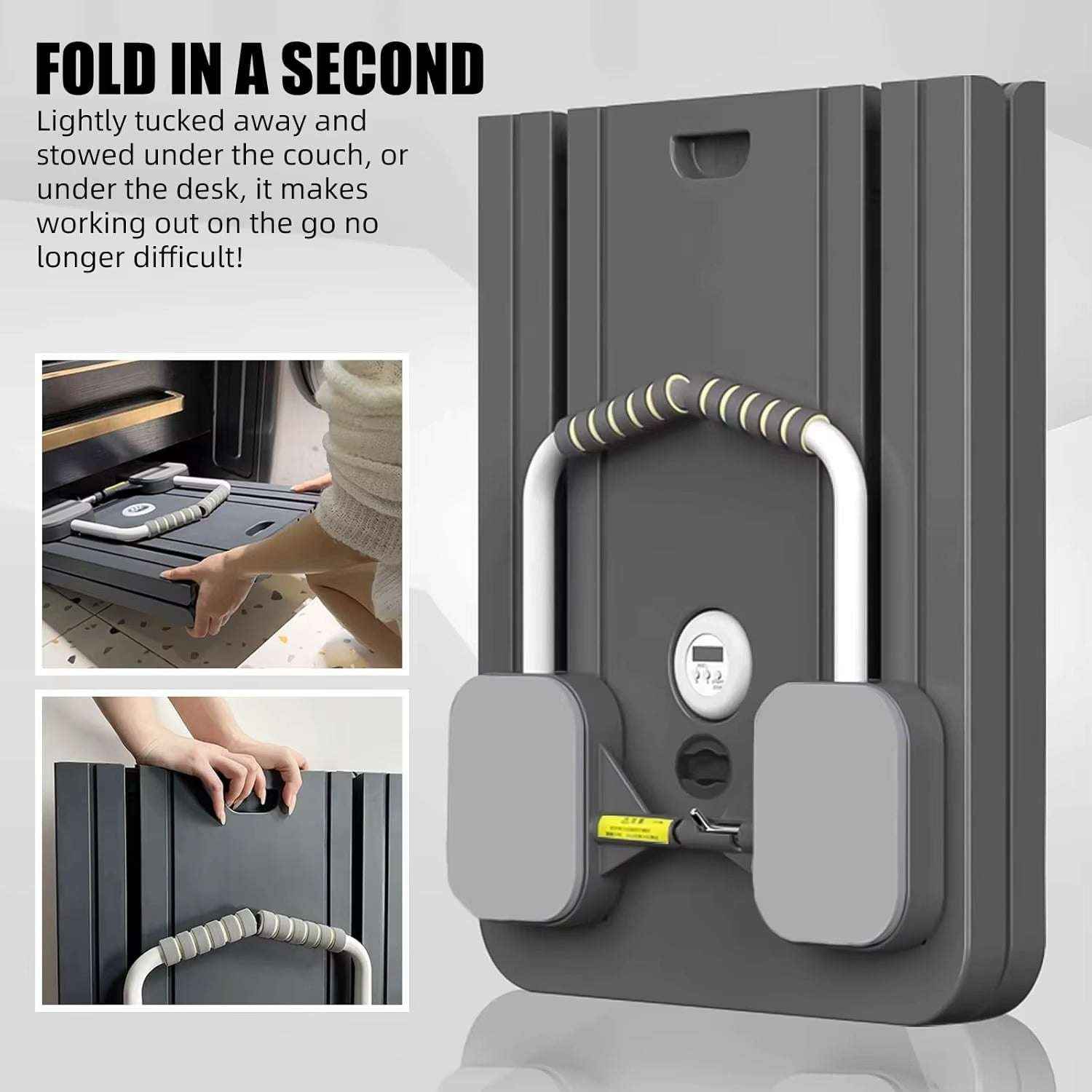 Multifunctional Pilates Board with Resistance Bands & Timer for Full-Body Home Workouts