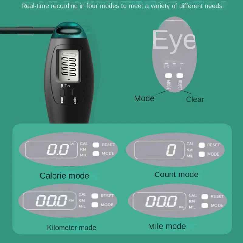 Digital Cordless Jump Rope with LCD Counter for Fitness & Weight Loss