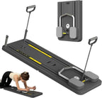 Multifunctional Pilates Board with Resistance Bands & Timer for Full-Body Home Workouts