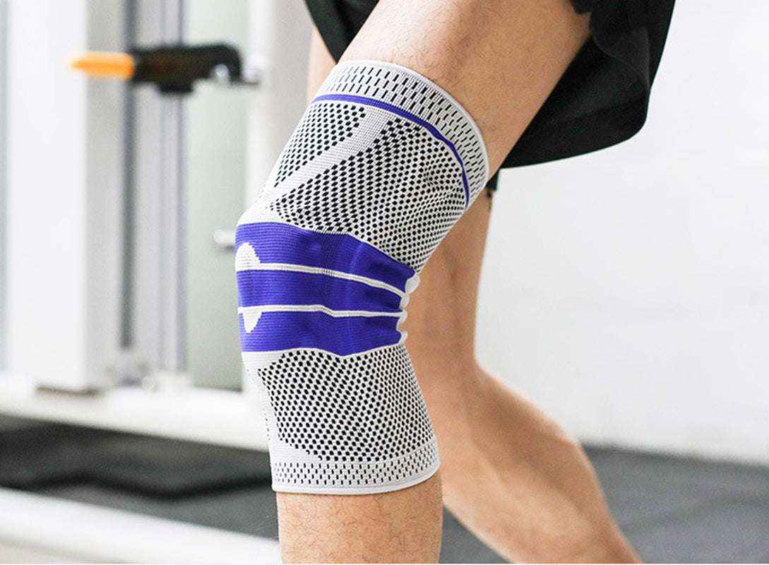Sports Knee Sleeve Brace for Running & Fitness, Breathable Nylon Knee Support Strap